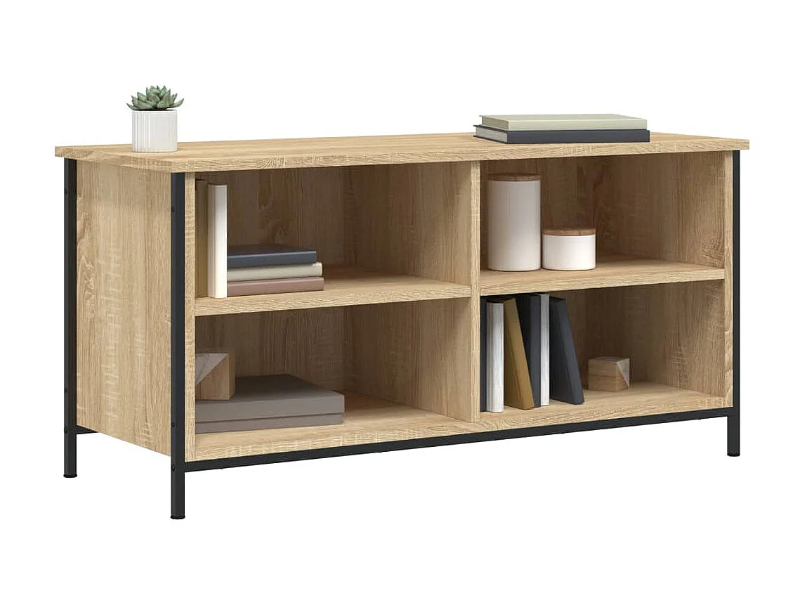 TV-meubel Sonoma eiken 100x40x50 cm Bewerkt hout