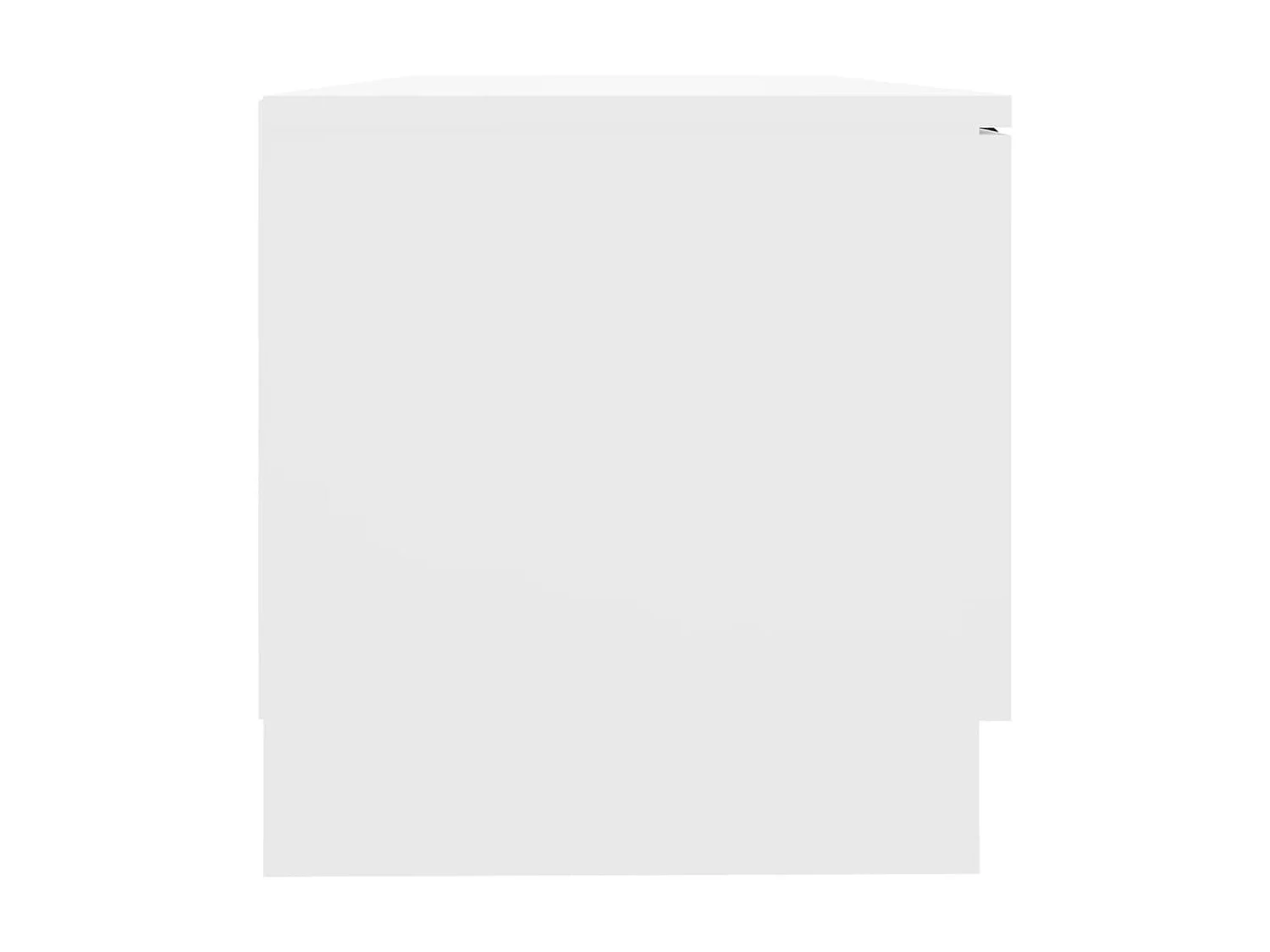 Wit tv-meubel 80x35x36,5 cm Bewerkt hout