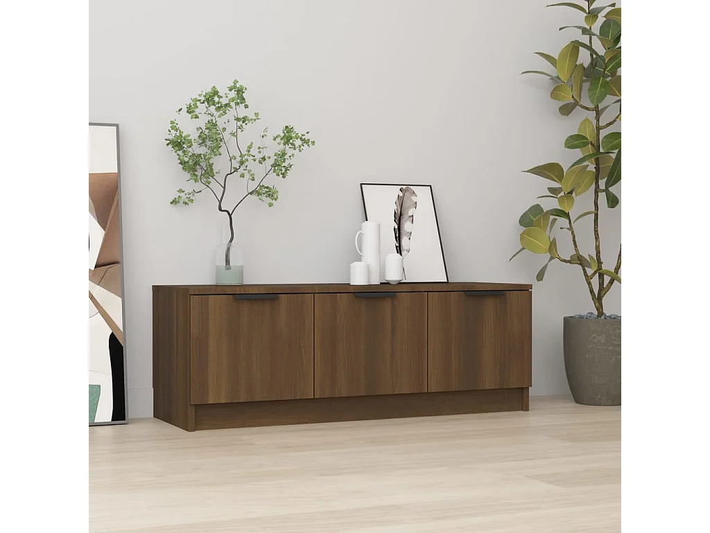 TV-Schrank Braune Eiche 102x35x36,5 cm Holzwerkstoff