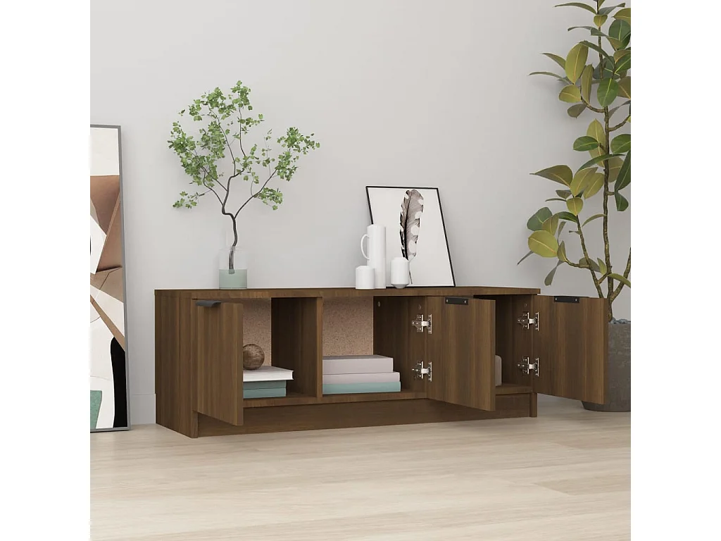 TV-Schrank Braune Eiche 102x35x36,5 cm Holzwerkstoff