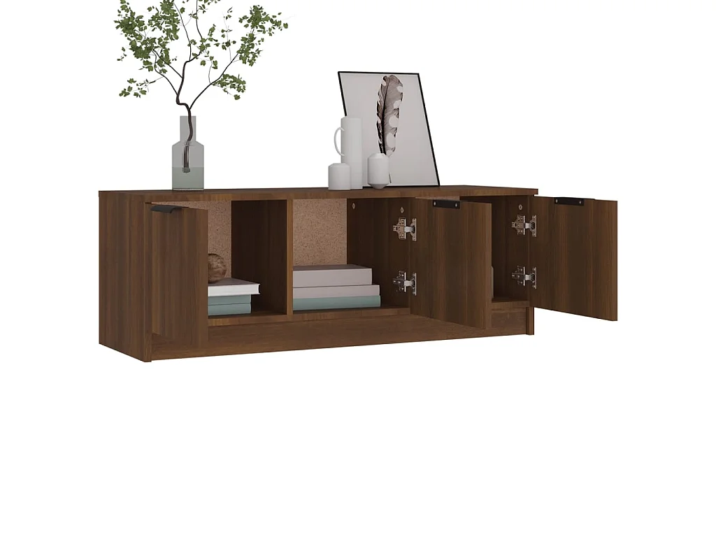 TV-Schrank Braune Eiche 102x35x36,5 cm Holzwerkstoff