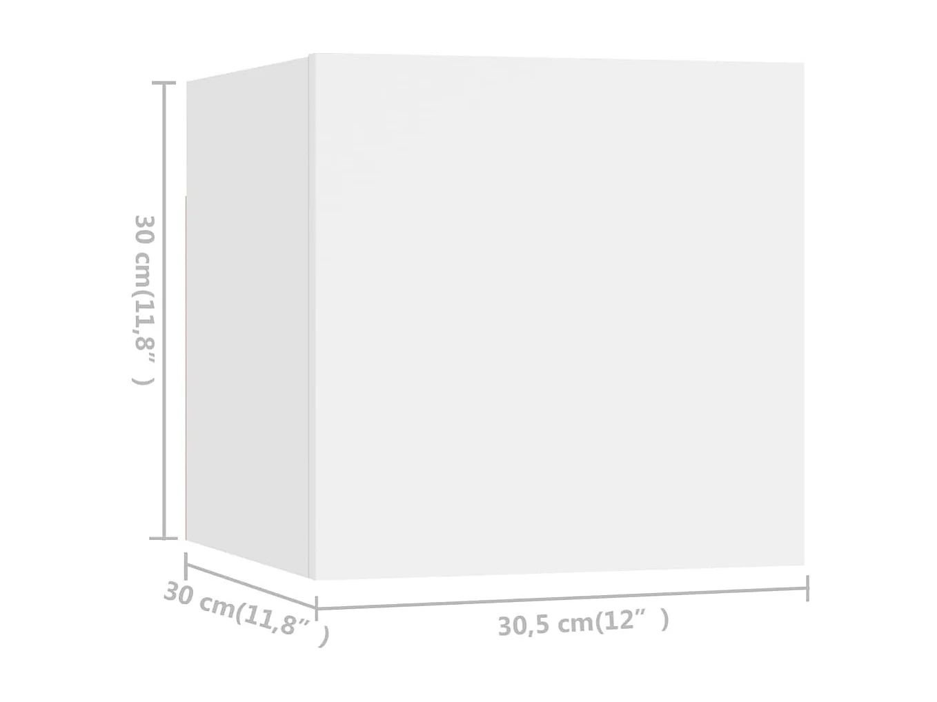 Ensemble de meubles TV 6 pcs Blanc Aggloméré