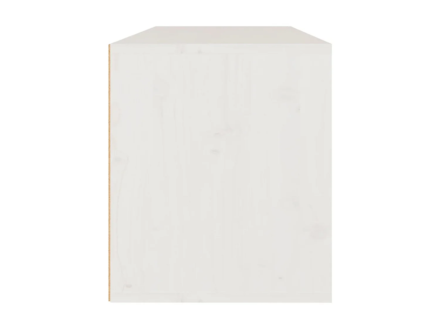 TV-meubel 3 stuks Wit Massief grenenhout