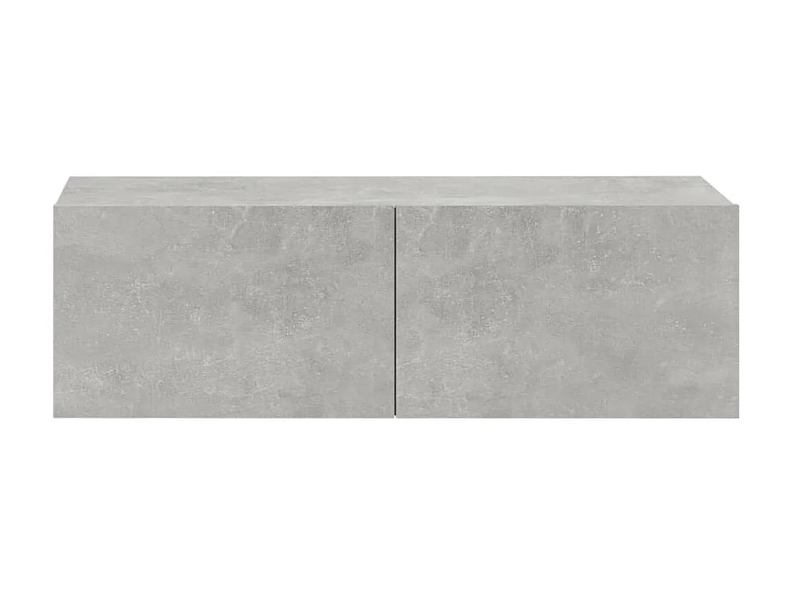 Ensemble de meubles TV 5 pcs Gris béton Bois d'ingénierie