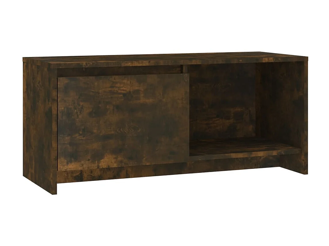 Meuble TV Chêne fumé 90x35x40 cm Aggloméré