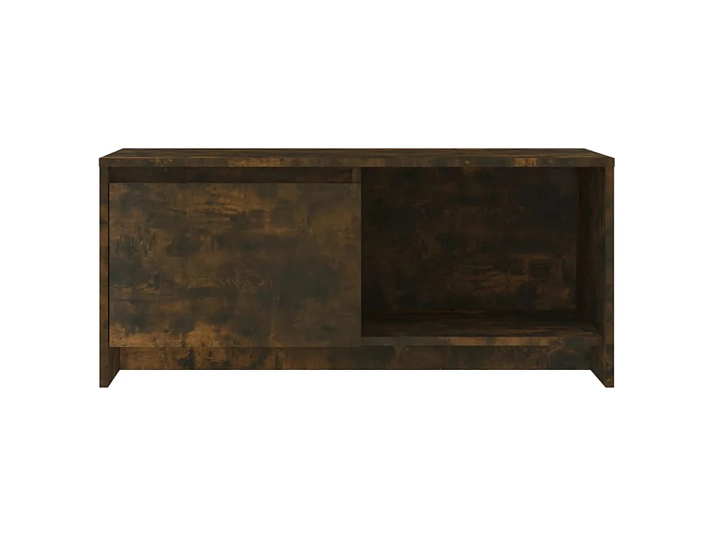 Meuble TV Chêne fumé 90x35x40 cm Aggloméré