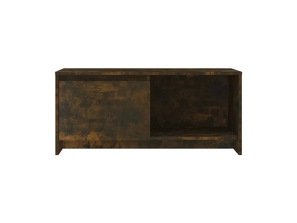TV-meubel Gerookt eiken 90x35x40 cm Spaanplaat