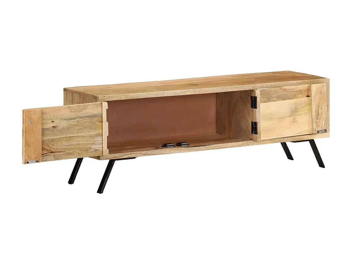 Mobile TV 110x30x40 cm Legno massello di mango