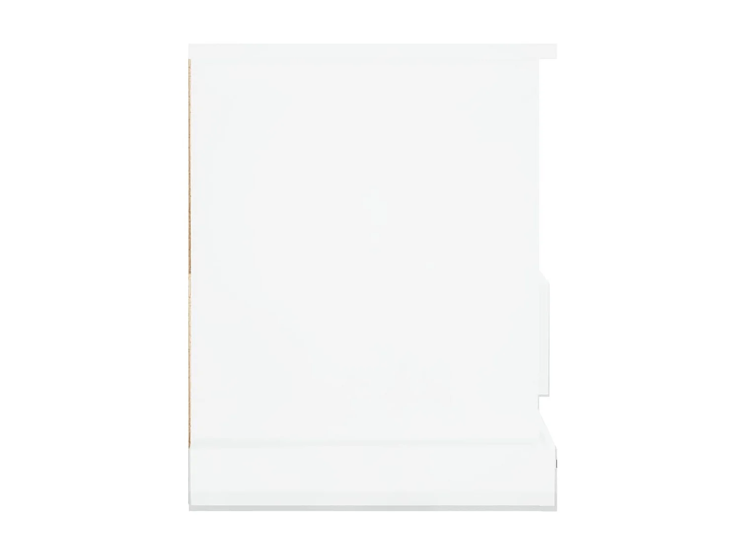 Meuble TV blanc brillant 93x35,5x45 cm bois d'ingénierie