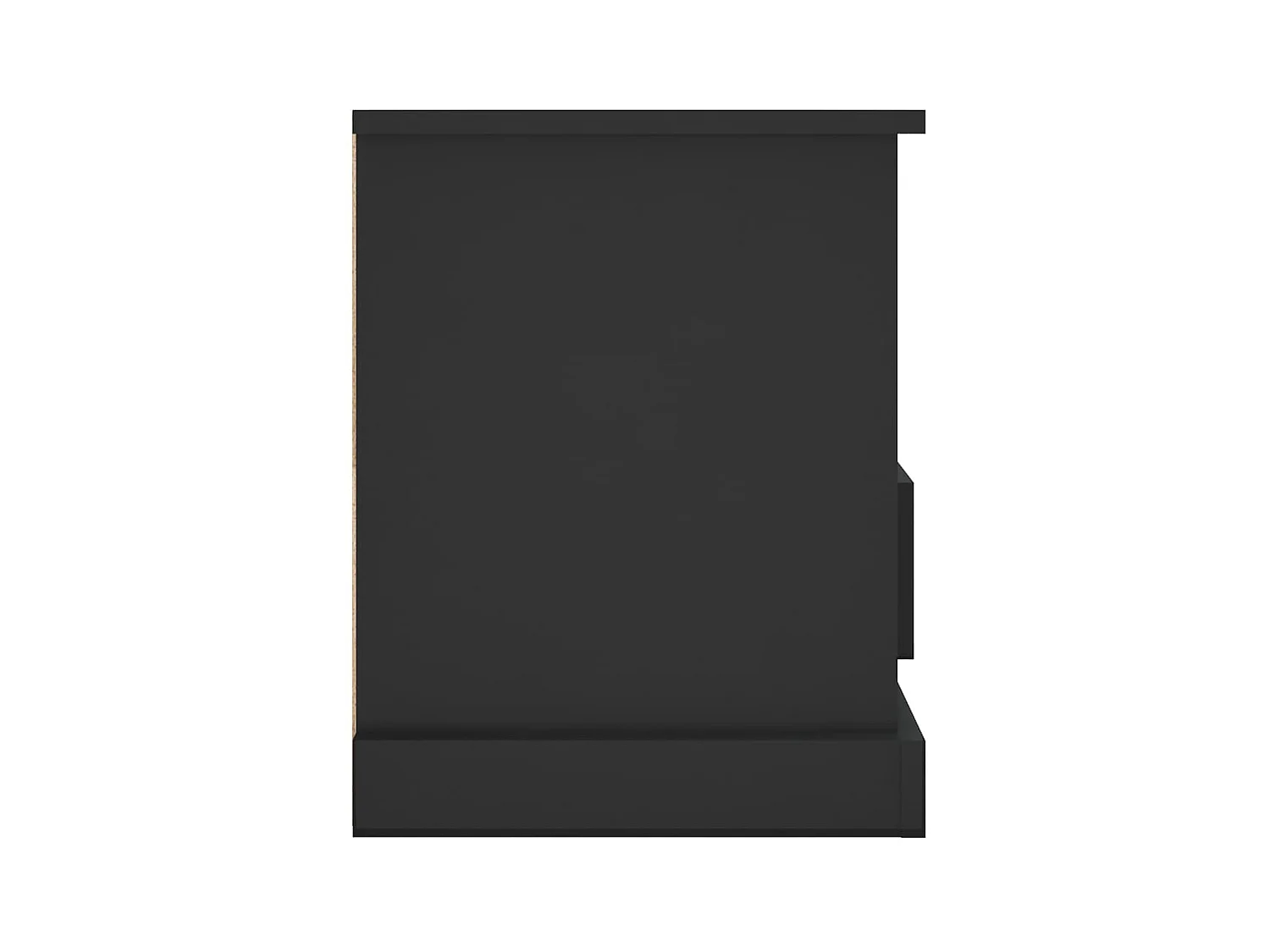 Zwart tv-meubel 93x35,5x45 cm samengesteld hout