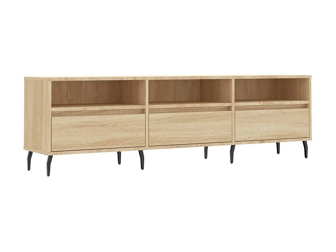 Meuble TV chêne sonoma 150x30x44,5 cm bois d'ingénierie