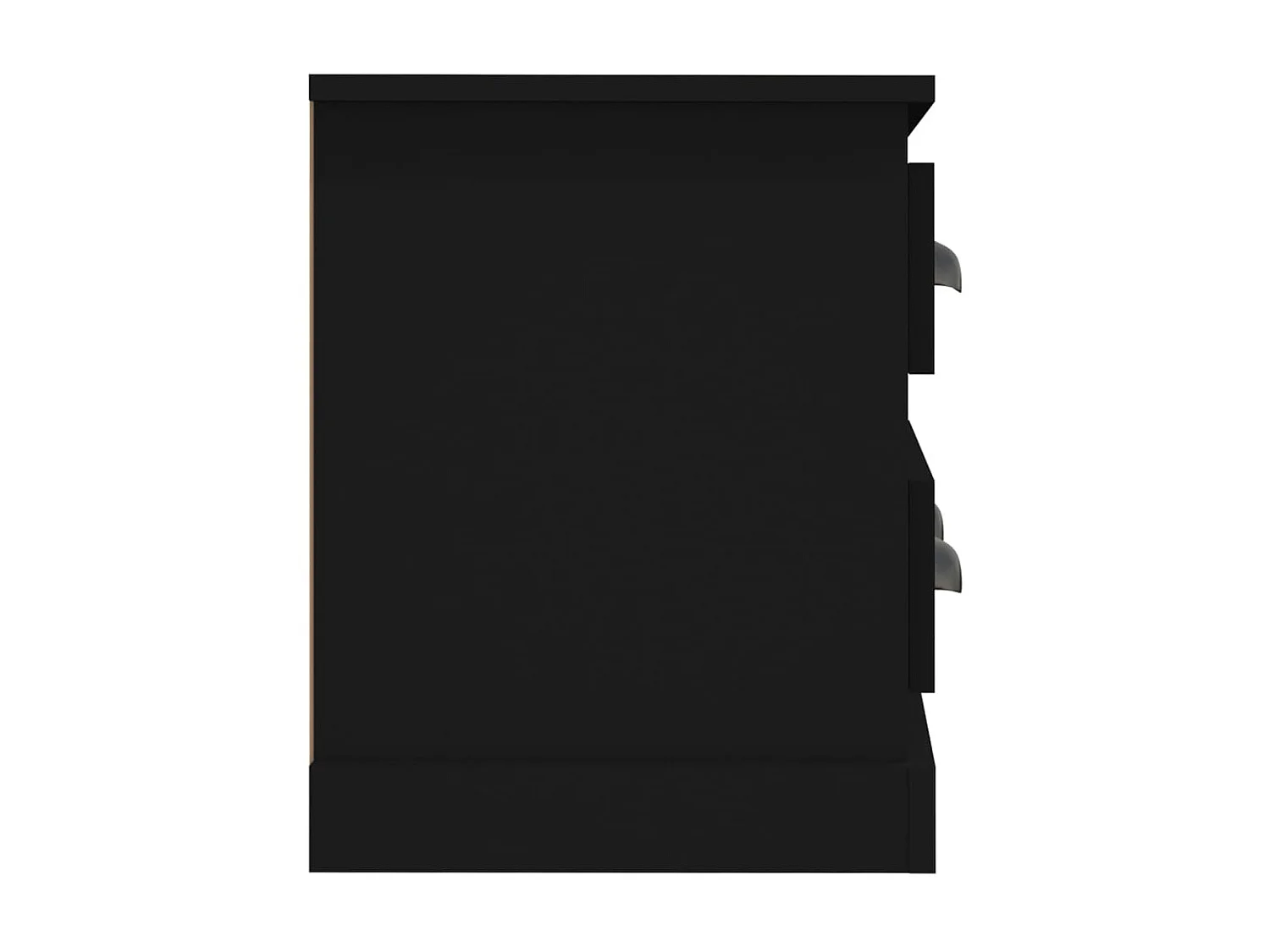 Mueble TV negro 100x35,5x45 cm de madera contrachapada