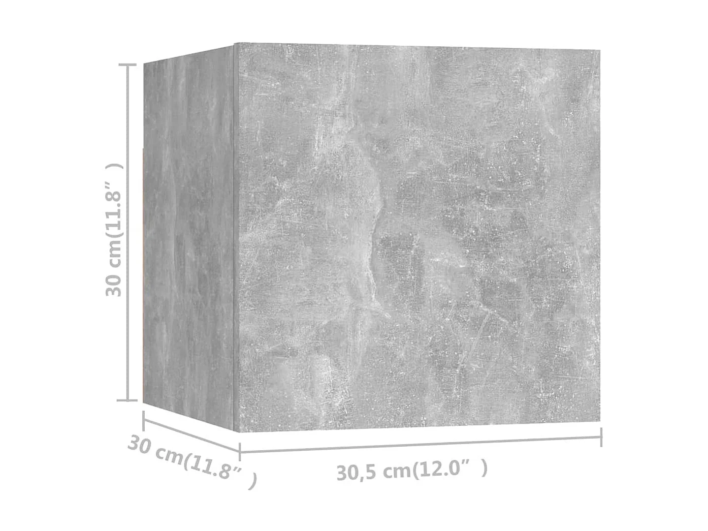 Ensemble de meubles TV 6 pcs Gris béton Aggloméré