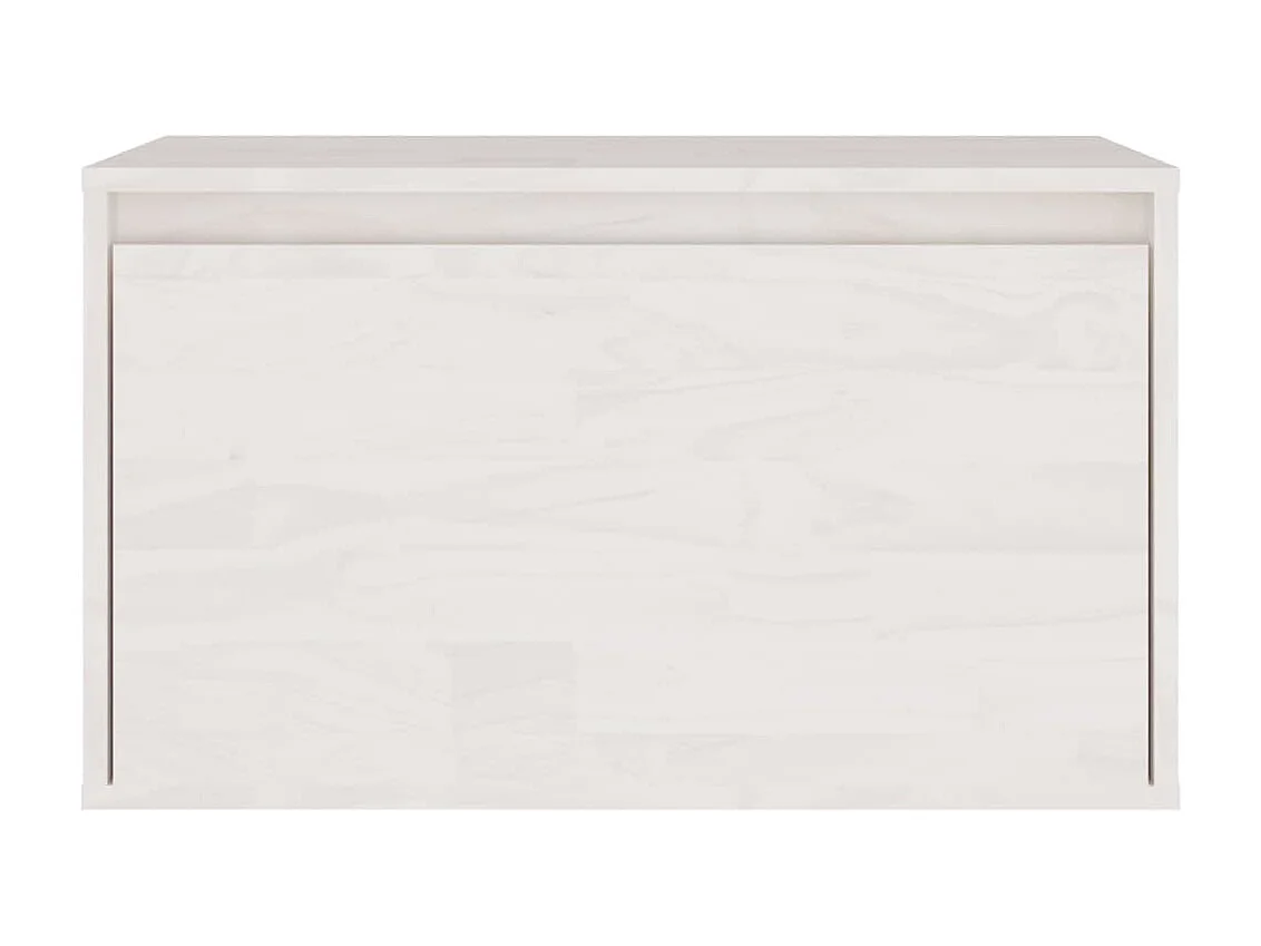 Meubles TV 3 pcs Blanc Bois massif de pin