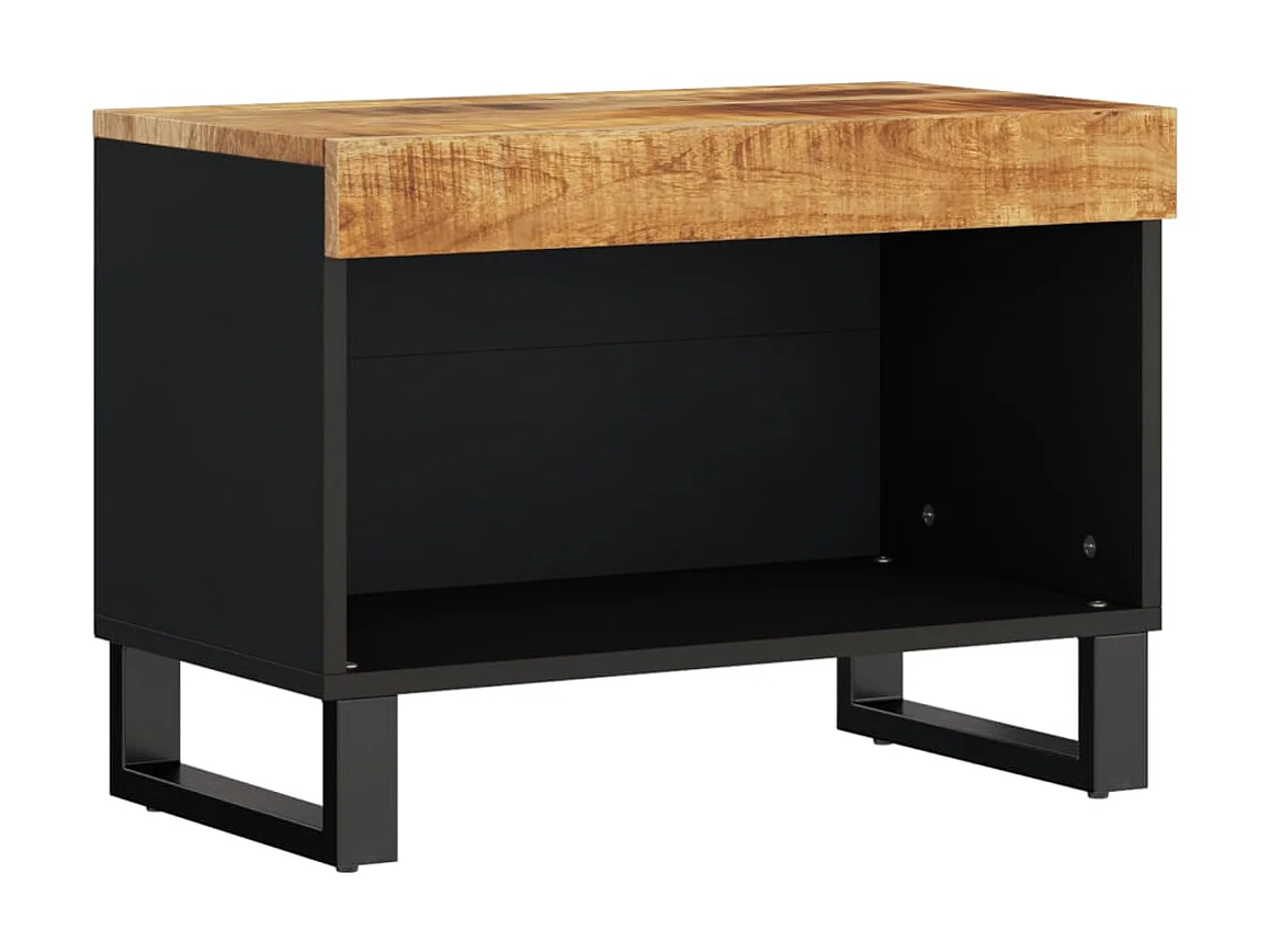 Meuble TV 60x33x43,5 cm bois massif de manguier