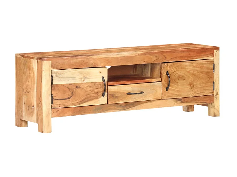 Meuble TV 116x30x40 cm Bois d'acacia massif