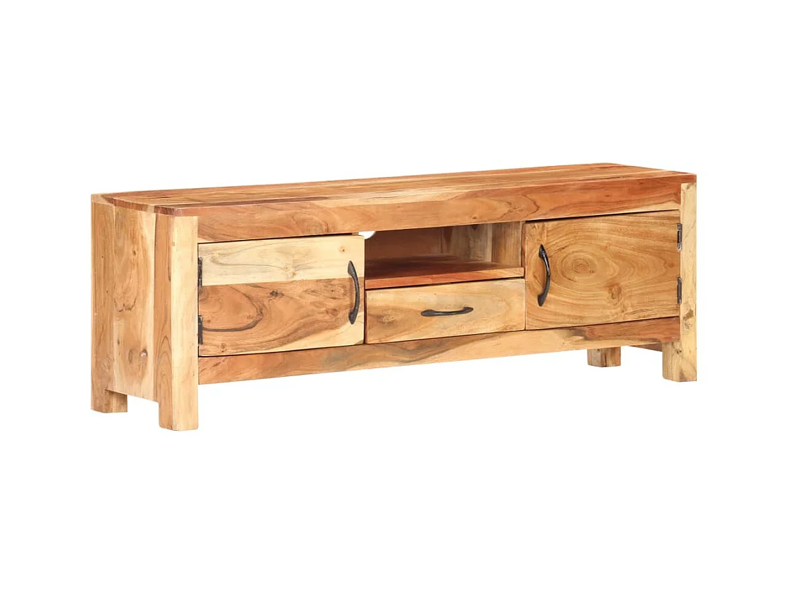 Meuble TV 116x30x40 cm Bois d'acacia massif