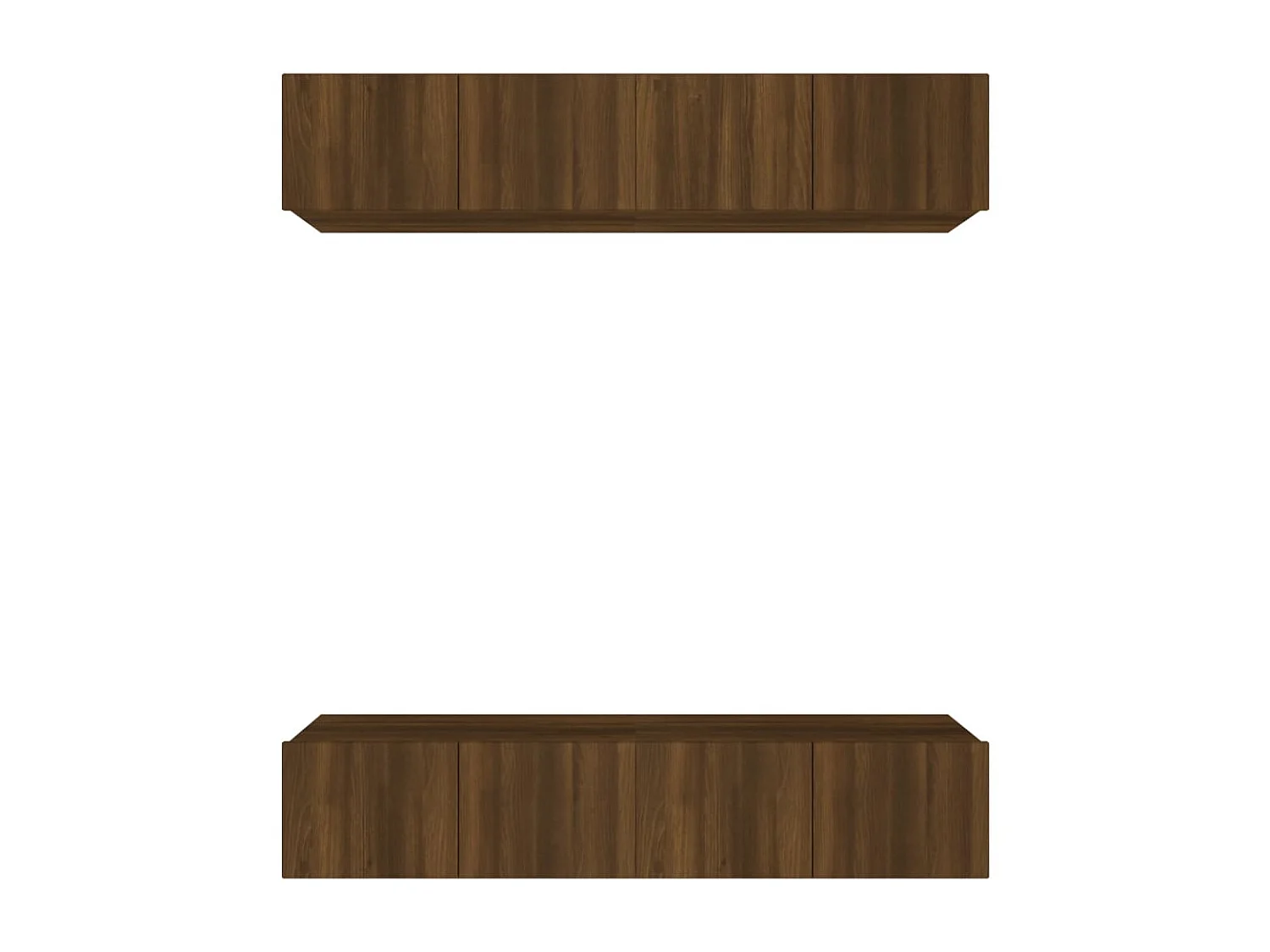 Meubles TV 4 pcs Chêne marron 80x30x30 cm Bois d'ingénierie