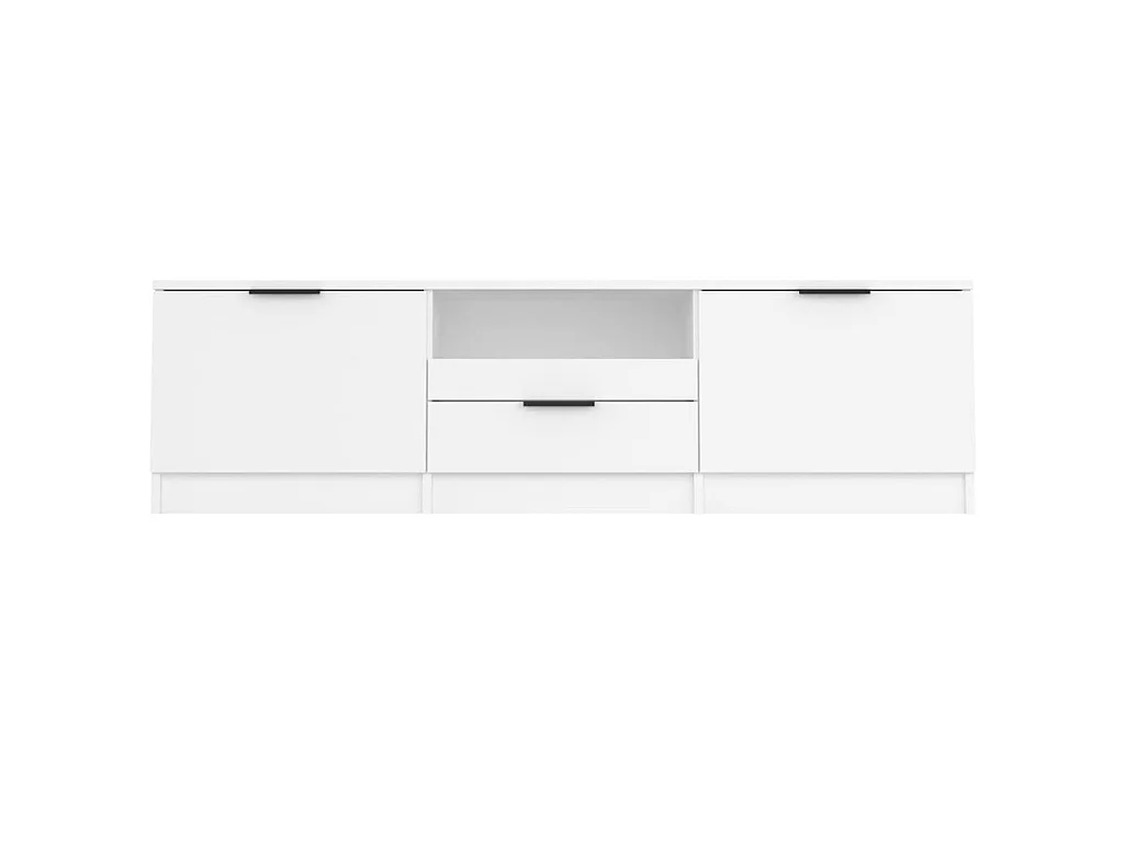 Meuble TV Blanc 140x35x40 cm Bois d'ingénierie