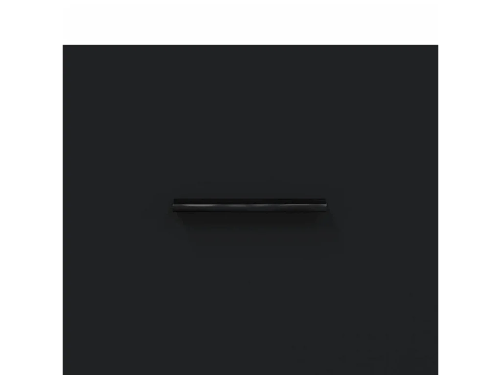 Meuble TV noir 150x36x30 cm bois d'ingénierie