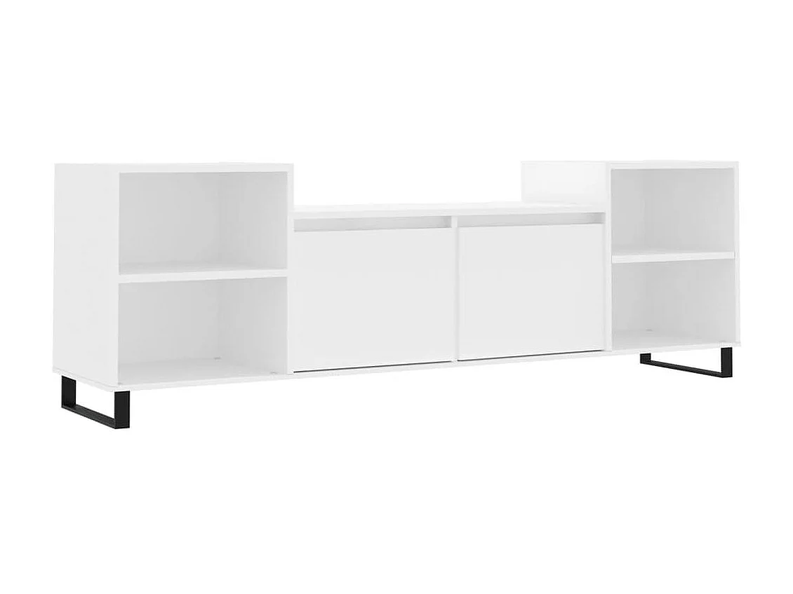 Mobile TV bianco 160x35x55 cm MDF