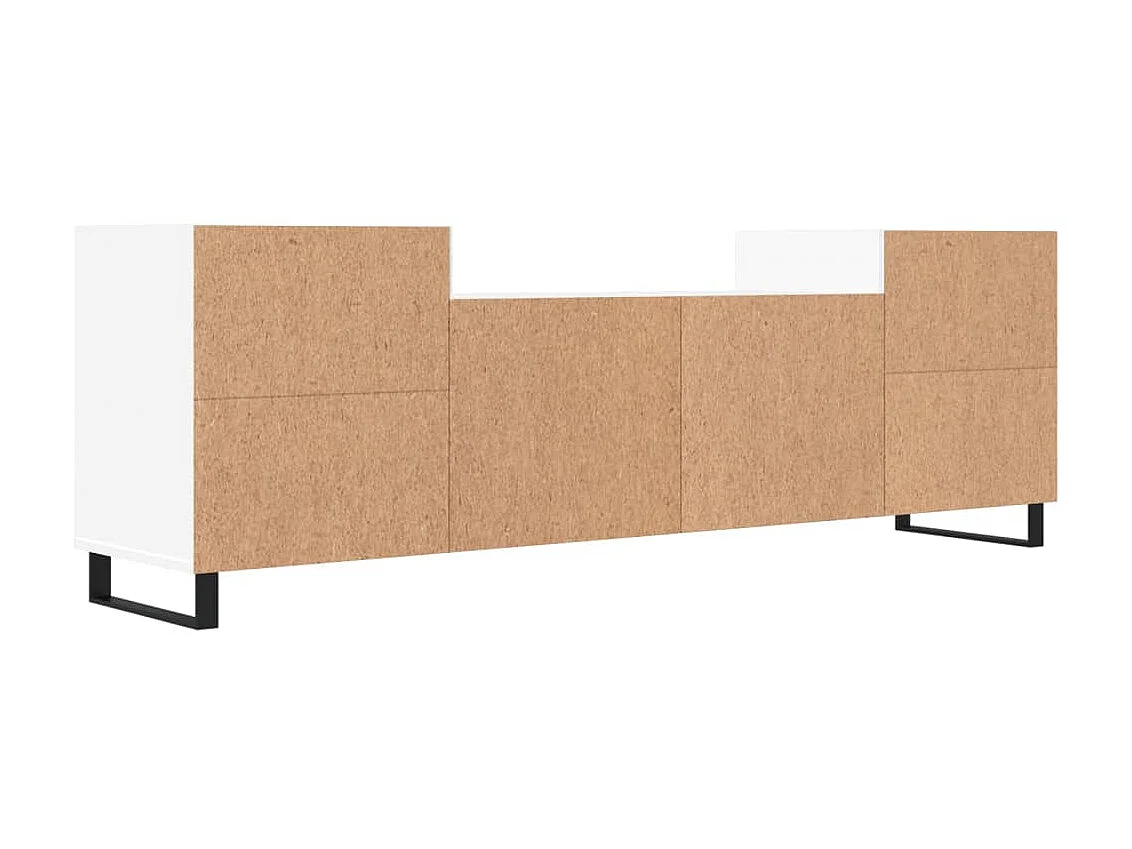 Mobile TV bianco 160x35x55 cm MDF