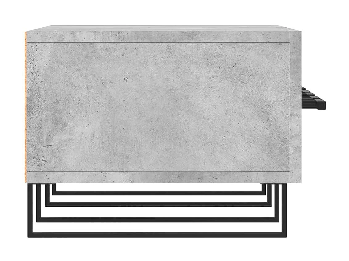 Meuble TV gris béton 150x36x30 cm bois d'ingénierie