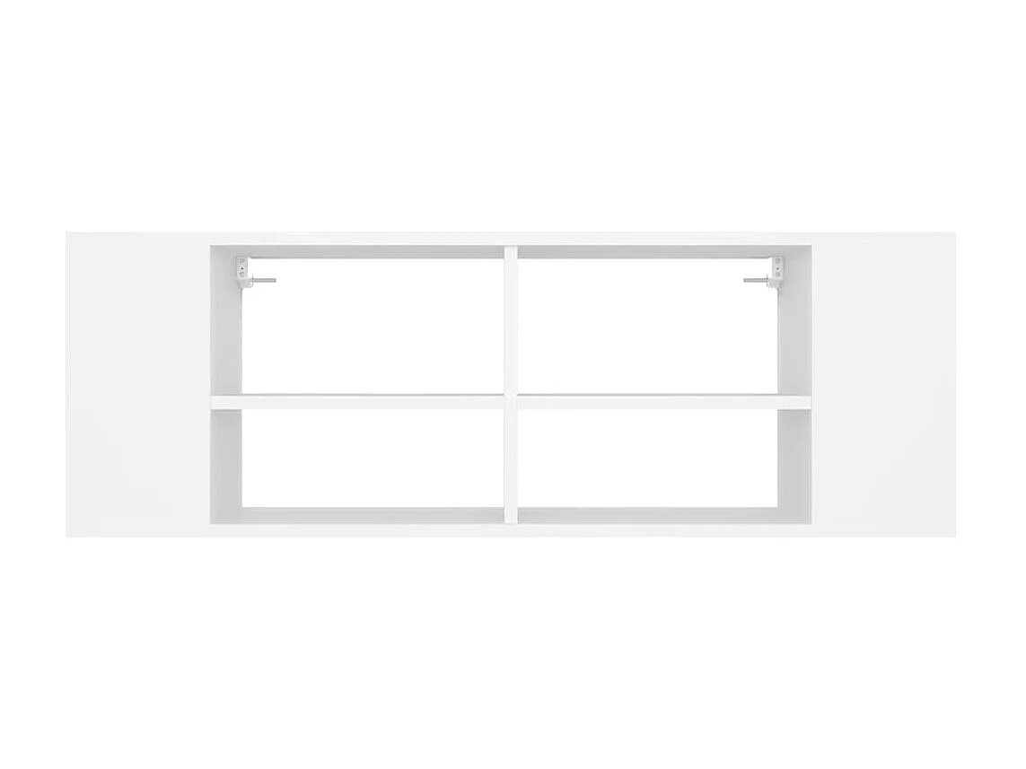 Meuble TV mural Blanc 102x35x35 cm Aggloméré