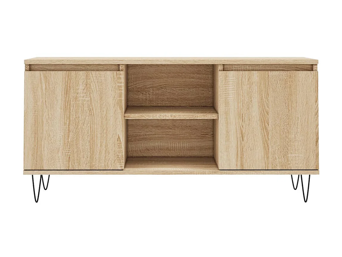 Meuble TV chêne sonoma 104x35x50 cm bois d'ingénierie