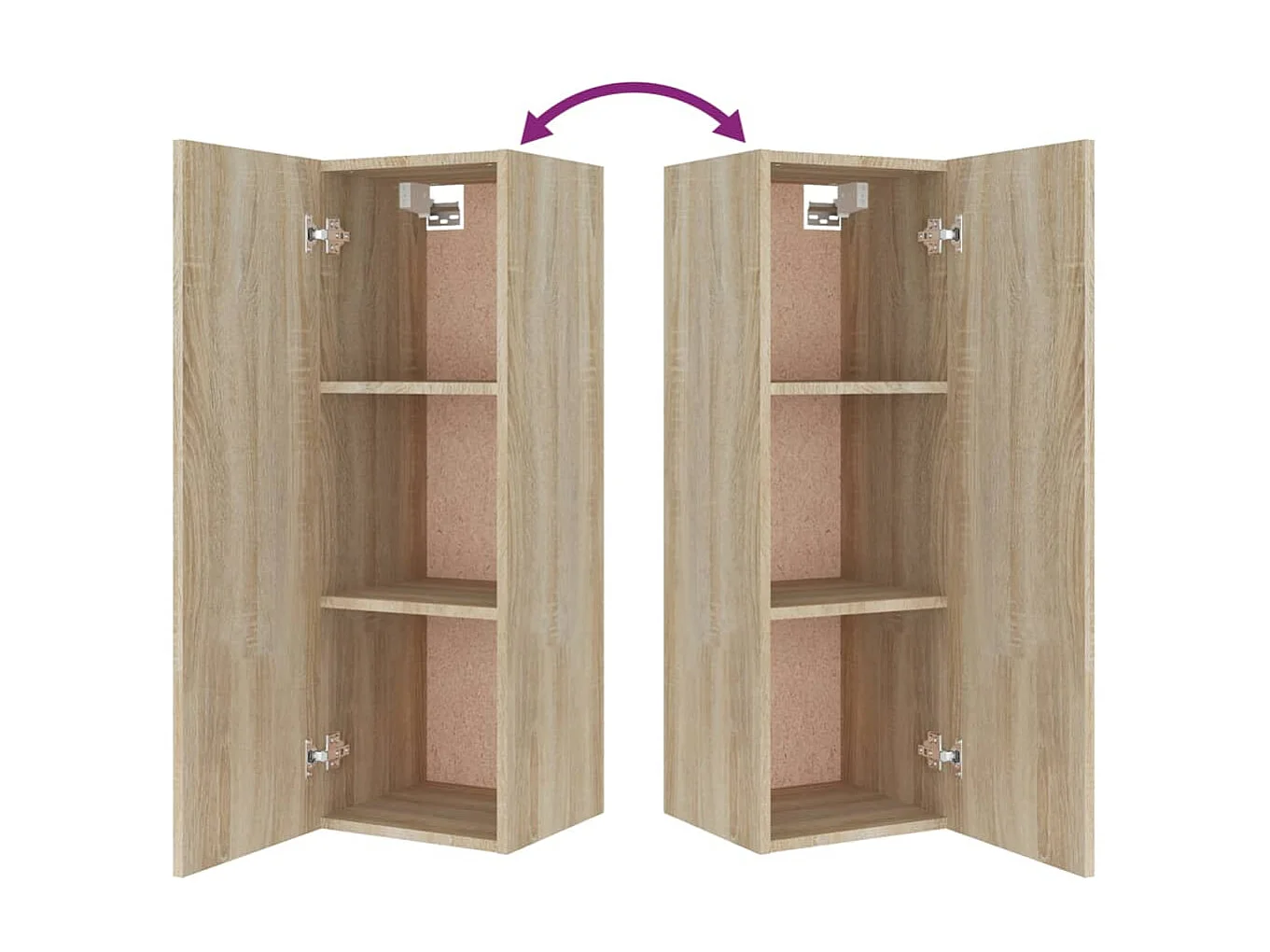 Juego de soporte para TV de 5 piezas de madera de ingeniería de roble Sonoma