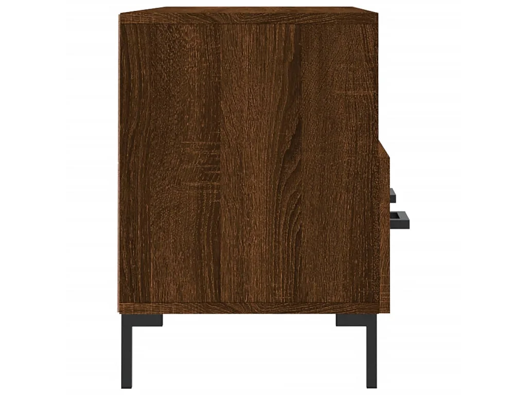 Mobile TV in rovere marrone 102x36x50 cm in derivati del legno