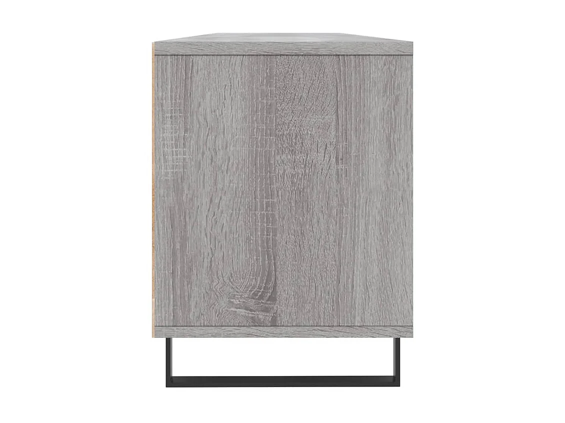 Meuble TV sonoma gris 150x30x44,5 cm bois d'ingénierie