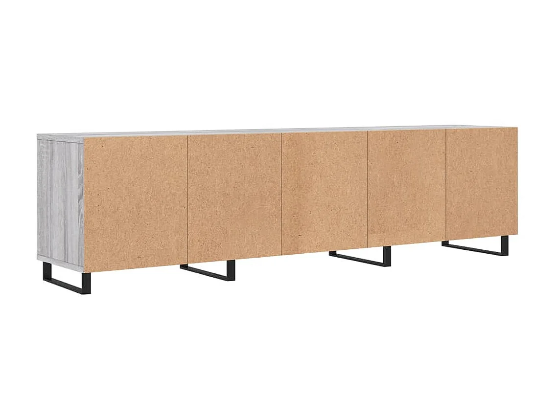 Meuble TV sonoma gris 150x30x44,5 cm bois d'ingénierie