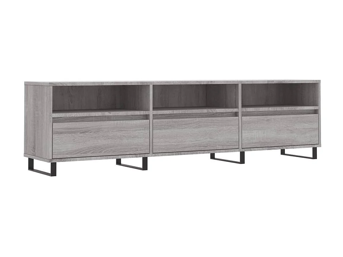 Sonoma grijs tv-meubel 150x30x44,5 cm samengesteld hout