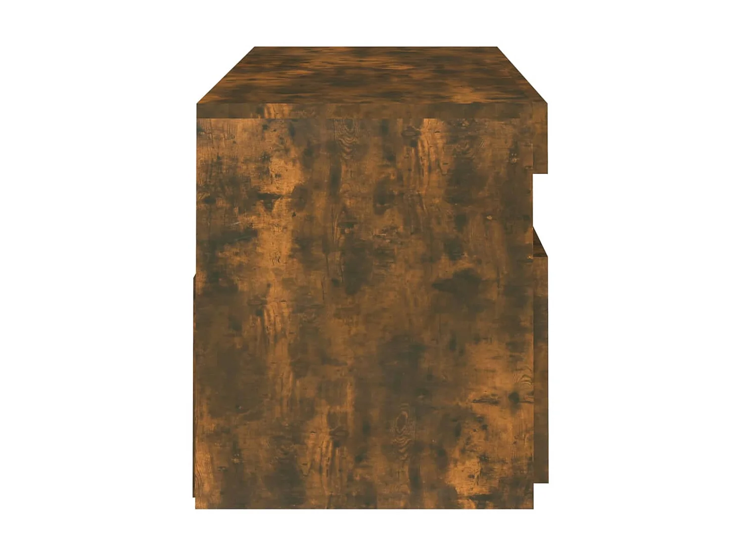 Mueble TV con luces LED roble ahumado 120x35x40 cm