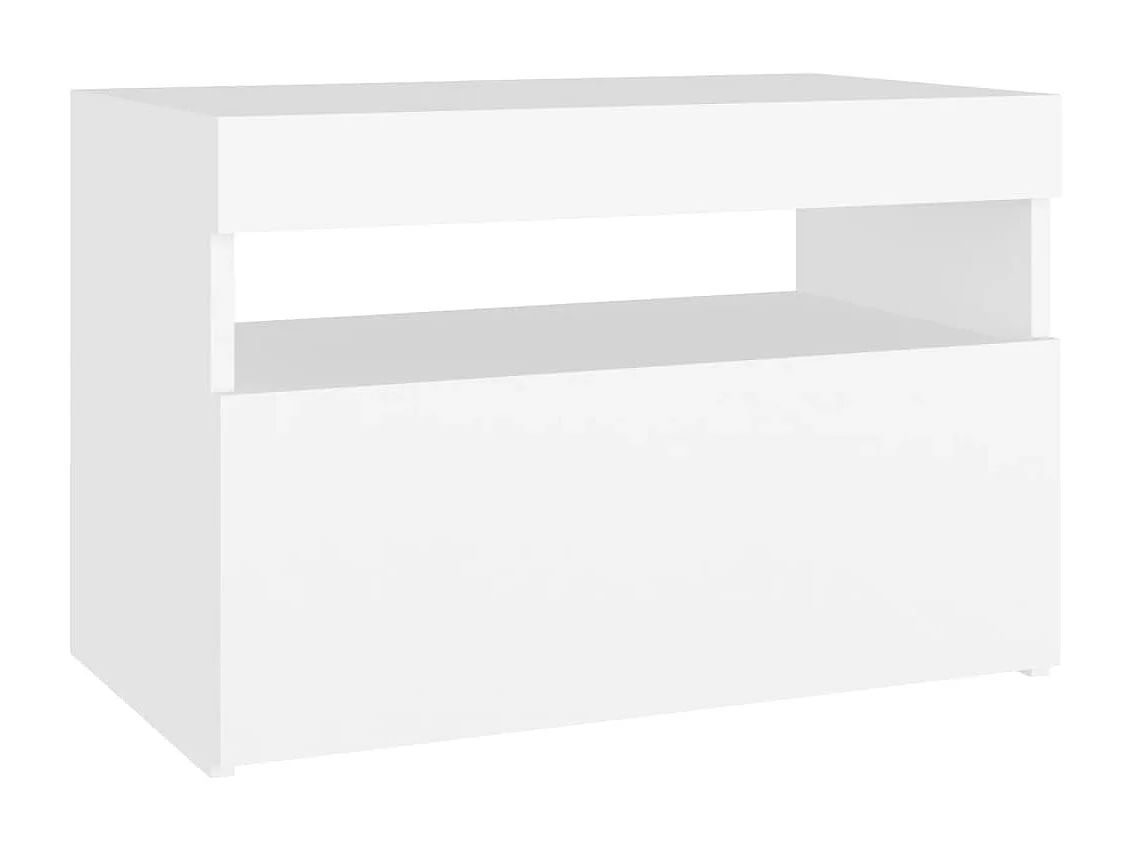 Mobile TV con luci LED bianche 60x35x40 cm