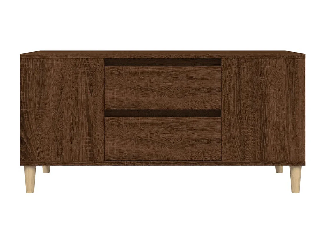 Meuble TV Chêne marron 102x44,5x50 cm Bois d'ingénierie