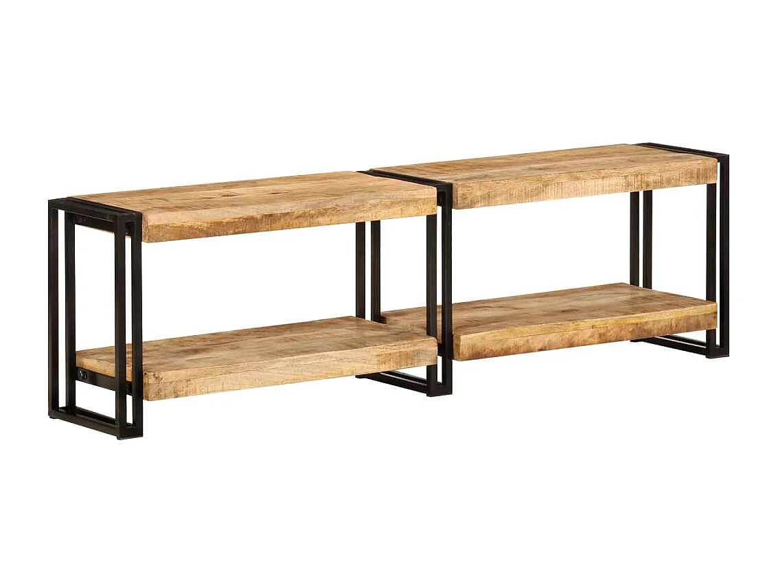 Móvel de TV 140x30x40 cm madeira de mangueira maciça