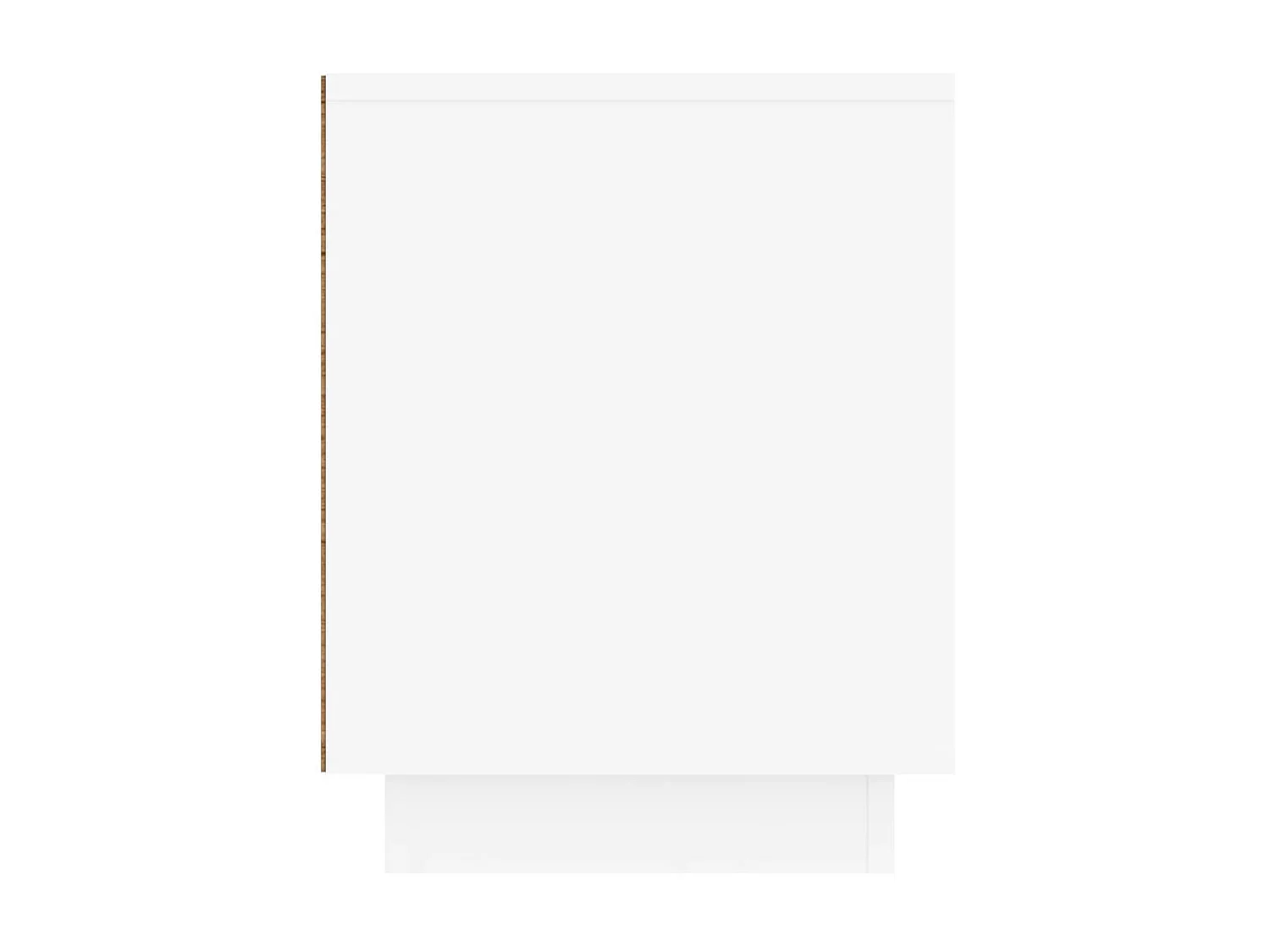 Weißer TV-Schrank 80x35x45 cm aus Holzwerkstoff