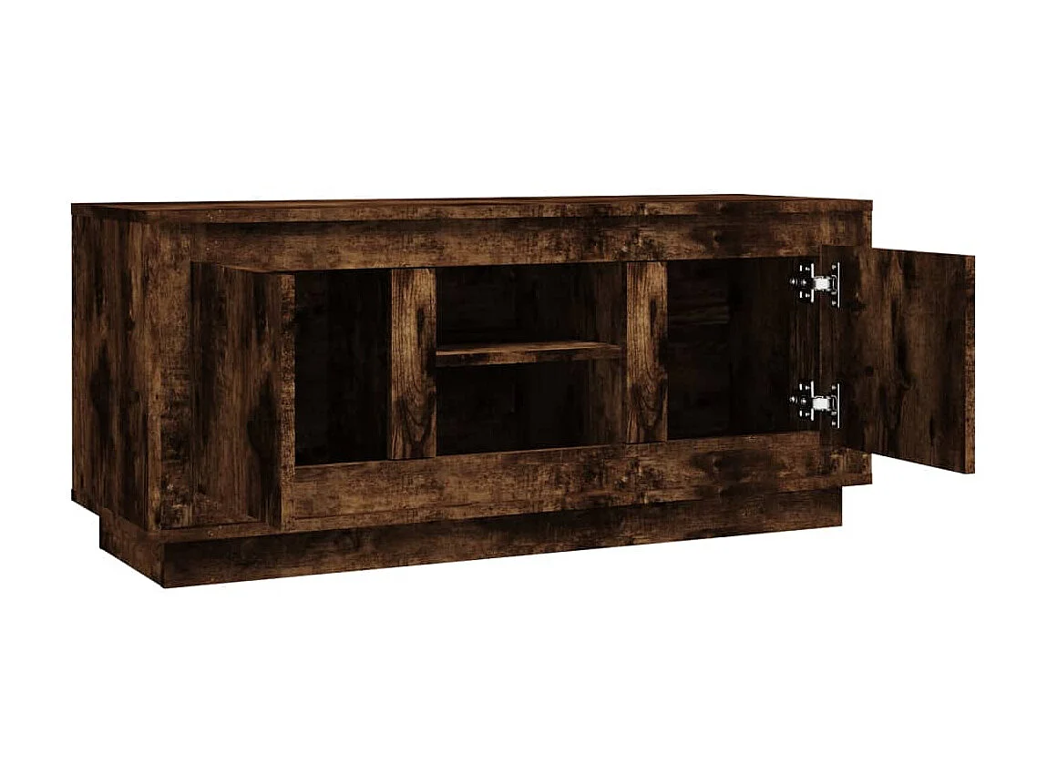 Mobile TV rovere affumicato 102x35x45 cm in derivati del legno