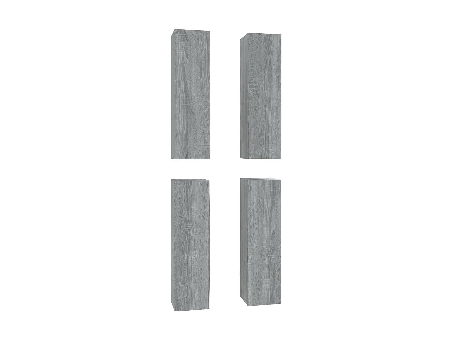 Meubles TV 4 pcs Sonoma gris 30,5x30x110 cm Bois d'ingénierie