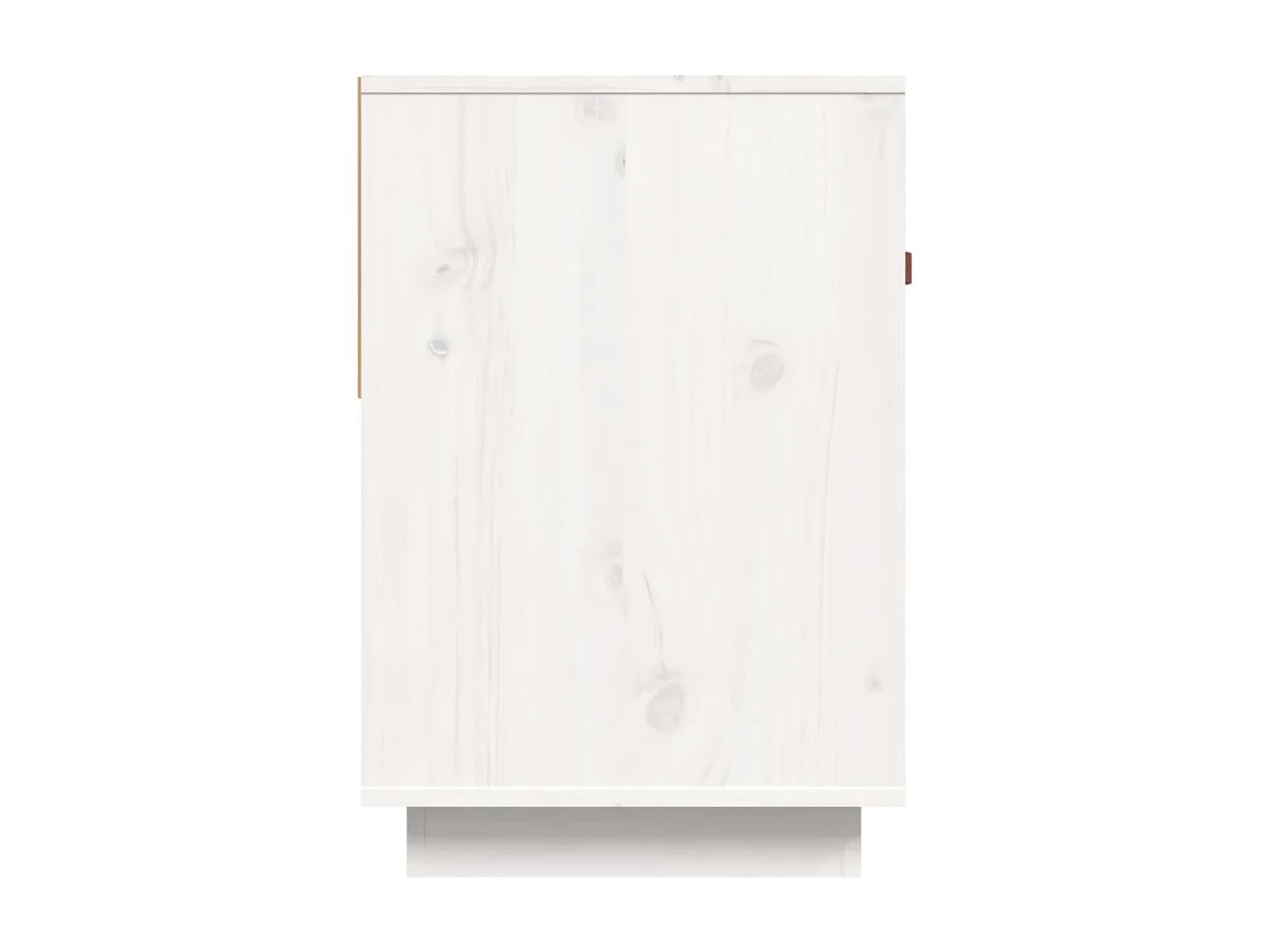 Meuble TV Blanc 90x40x60 cm Bois de pin massif