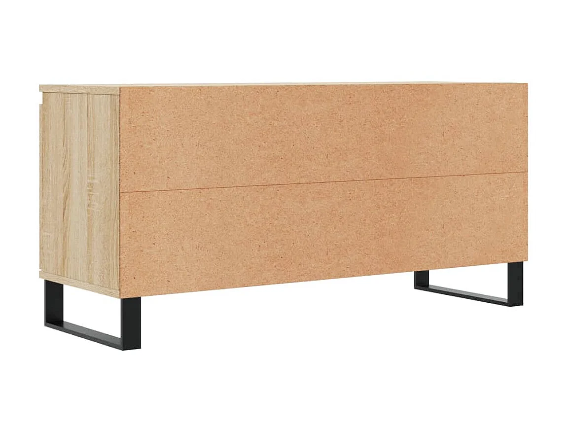 Mobile TV rovere Sonoma 104x35x50 cm in derivati del legno