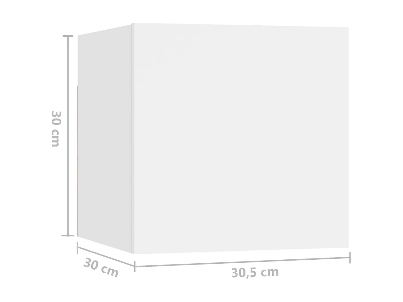 Ensemble de meuble TV 4 pcs Blanc Aggloméré