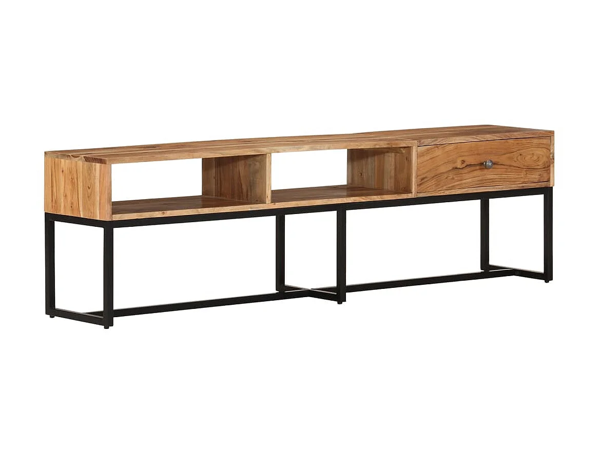 Mobile TV 160x30x45 cm Legno massello di acacia
