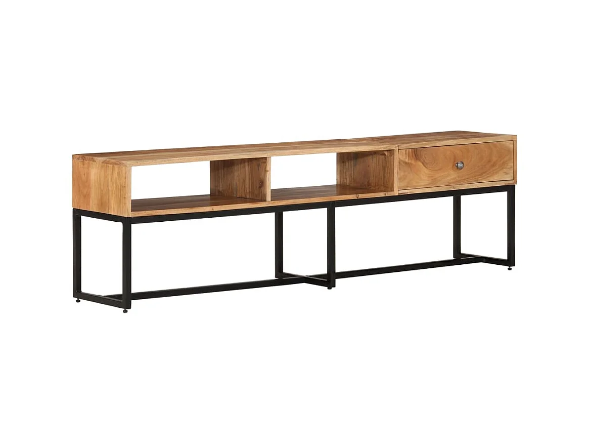 Meuble TV 160x30x45 cm Bois d'acacia massif