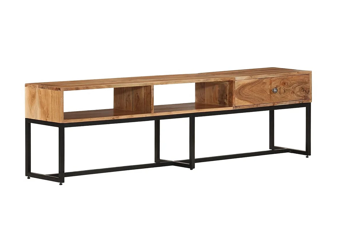 Meuble TV 160x30x45 cm Bois d'acacia massif