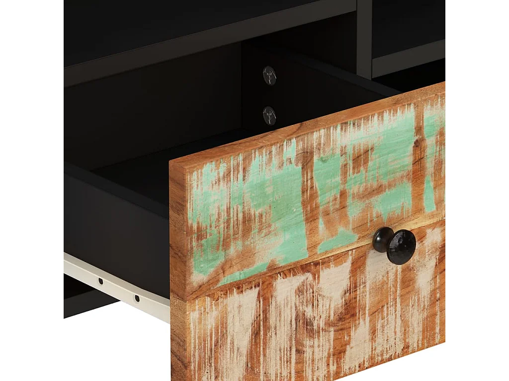 Móvel de TV 100x33x46 cm madeira recuperada e projetada