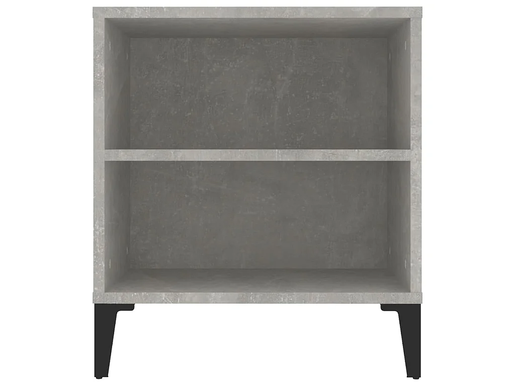 Meuble TV Gris béton 102x44,5x50 cm Bois d'ingénierie