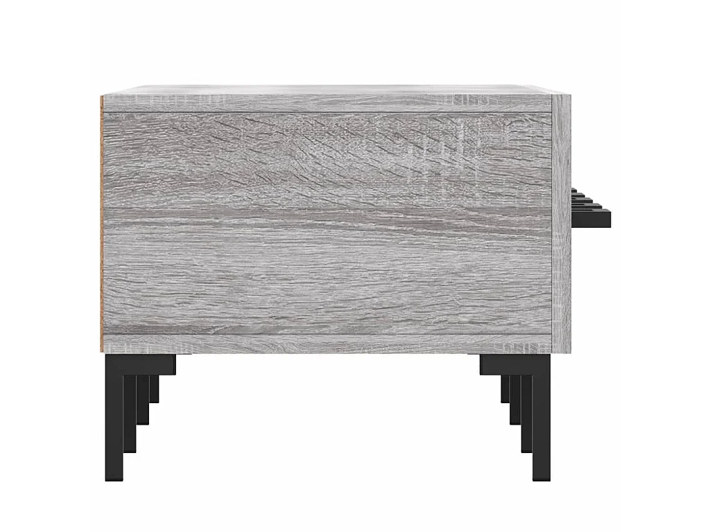 Mobile TV Sonoma grigio 150x36x30 cm in derivati del legno